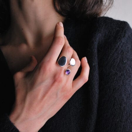 Due Punti Amethyst - Silver