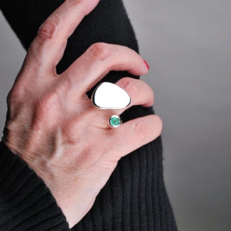 Emerald Piatto - Silver