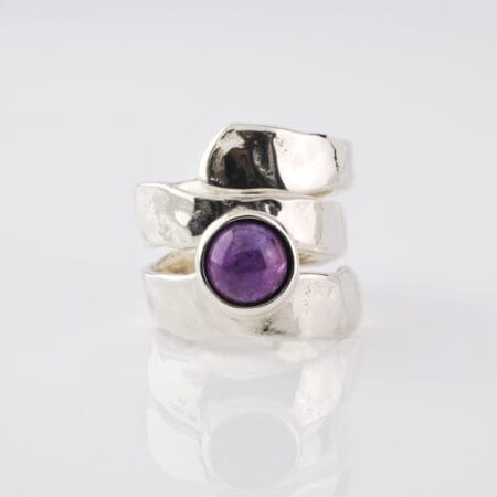Amethyst Band - Silver